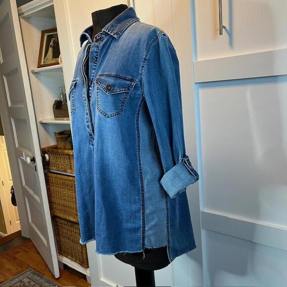 INC Stylish Denim Tunic Shirt - Picture 5 of 8